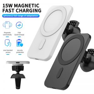 15W Magnetic Wireless Car Charger Mount Fast Charging Wireless Charger Car Phone Holder For IPhone 12 12 Pro 12 Pro Max