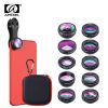 APEXEL 10 in 1 Mobile Phone Lens Kit Fisheye Wide Angle Telescope Macro Camera Lenses For iPhone Samsung Huawei all smartphones