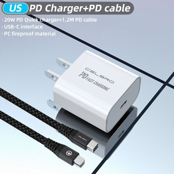 For Iphone 12 Charger PD 20W Usb C Adapter Type C Cargador for IPhone 12 Pro Max i Phone Charger Fast Usb Chargers EU US UK Plug