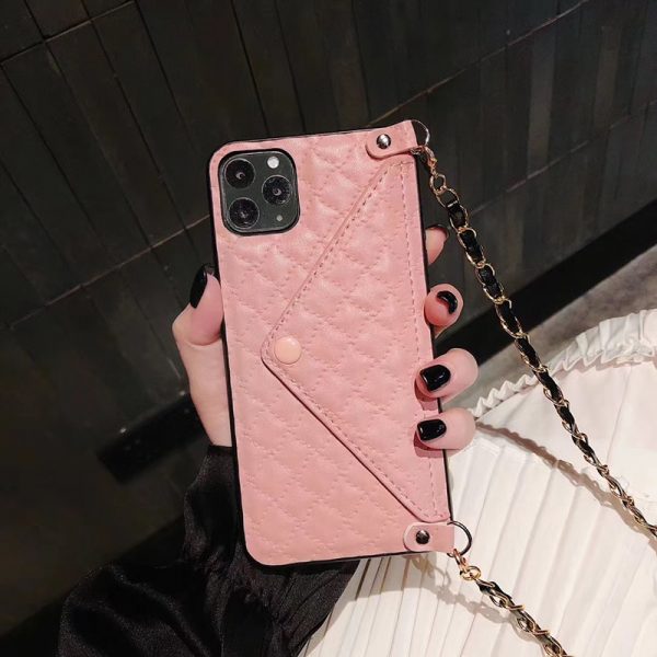 Luxury Brand envelope Card package leather phone case for iphone X XR XS MAX 7 8 6 6s plus 7plus 11 Pro Crossbody bag back cover