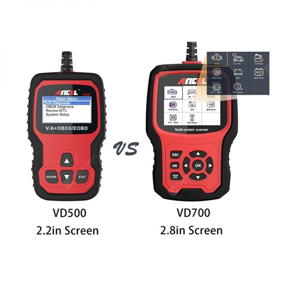 ANCEL VD700 All System OBD2 Scanner with 8 Special Functions for VAG Vehicles Diagnosis Code Reader