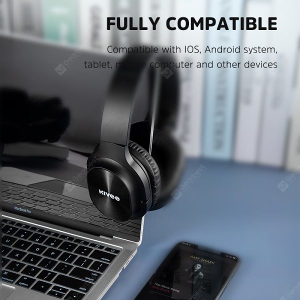 KIVEE H1 Wireless Headset Bluetooth 5.0 Music Headphones Gaming FM With Microphone For IPhone Xiaomi Tablet PC Over-ear Headset