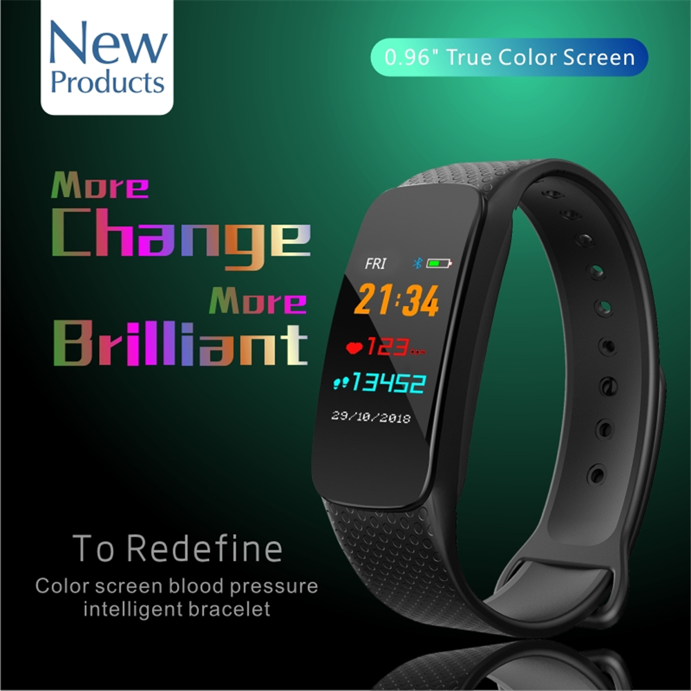 L6 Color Screen Smart Bracelet Heart Rate Blood Pressure Call Reminder