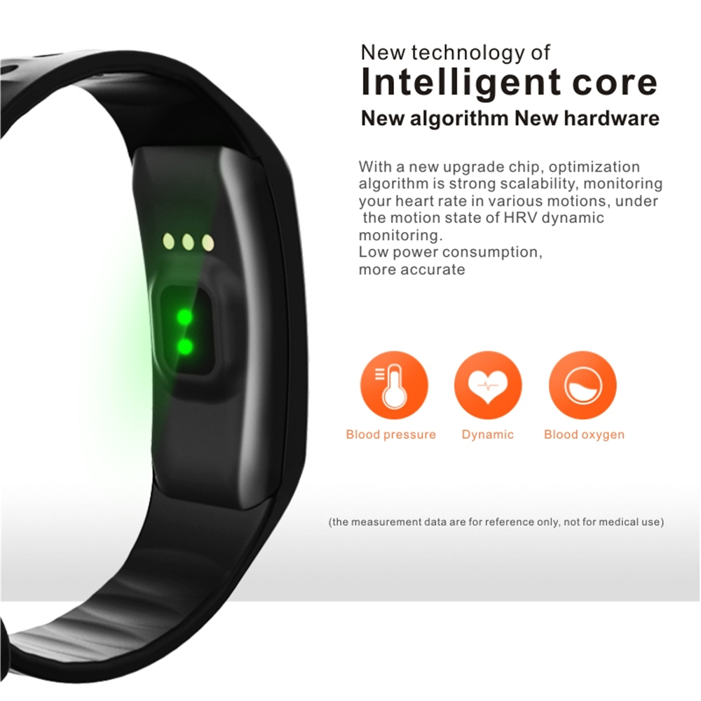 L6 Color Screen Smart Bracelet Heart Rate Blood Pressure Call Reminder