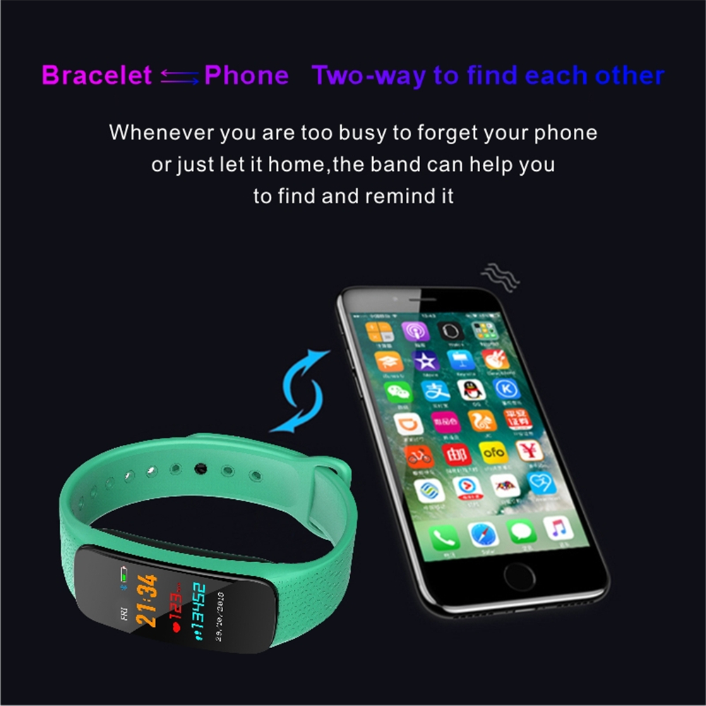 L6 Color Screen Smart Bracelet Heart Rate Blood Pressure Call Reminder