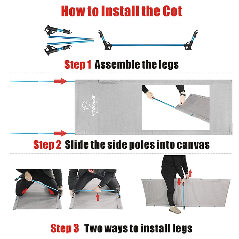 camping cot How to Install the Cot 