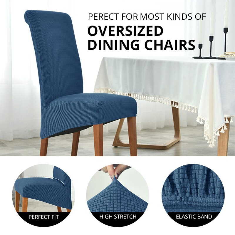 Extra large stretch discount dining chair covers