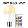 B22 10W RGB WW