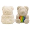 cream rainbow bear