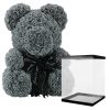 grey bear with box