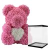 pink red bear in box