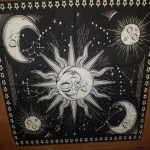 White Black Colorful Sun Moon Mandala Tapestry Wall Hanging Celestial Wall Tapestry Hippie Wall Carpets Dorm Decor Wall Tapestr photo review