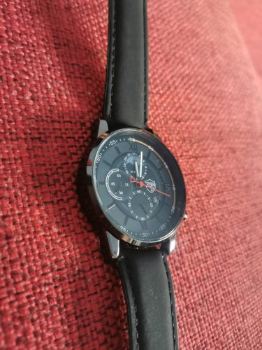 Men Sport Watch Stainless Steel Quartz Wristwatch Man Business Casual Simple Leather photo review
