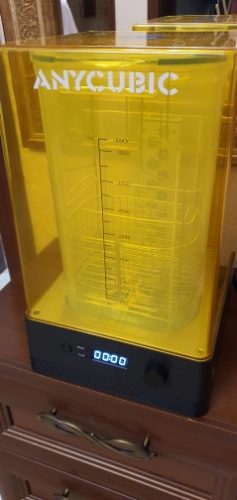 ANYCUBIC Wash & Cure 2.0 For Mars Photon Mono LCD SLA DLP 3D Printer Models UV Rotary Curing Resin Cleaning Machine 2 in 1 photo review