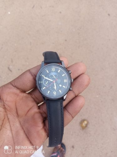 Men Sport Watch Stainless Steel Quartz Wristwatch Man Business Casual Simple Leather photo review