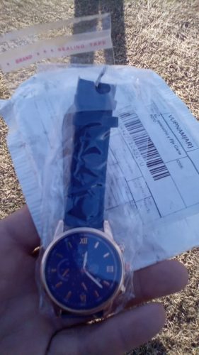 Men Sport Watch Stainless Steel Quartz Wristwatch Man Business Casual Simple Leather photo review