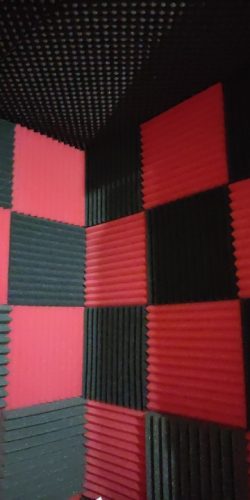 24PCS 300x300x25mm Studio Acoustic Foam Sound Proofing Protective Sponge Soundproof Absorption Treatment Panel Sealing Strips photo review