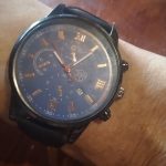 Men Sport Watch Stainless Steel Quartz Wristwatch Man Business Casual Simple Leather photo review