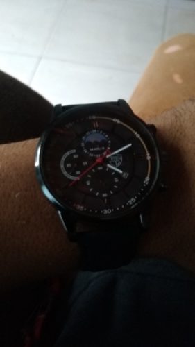 Men Sport Watch Stainless Steel Quartz Wristwatch Man Business Casual Simple Leather photo review