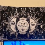 White Black Colorful Sun Moon Mandala Tapestry Wall Hanging Celestial Wall Tapestry Hippie Wall Carpets Dorm Decor Wall Tapestr photo review