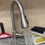 Rozin Brushed Nickel Kitchen Faucet Single Hole Pull Out Spout Kitchen Sink Mixer Tap Stream Sprayer Head Chrome/Black Mixer Tap photo review