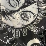White Black Colorful Sun Moon Mandala Tapestry Wall Hanging Celestial Wall Tapestry Hippie Wall Carpets Dorm Decor Wall Tapestr photo review