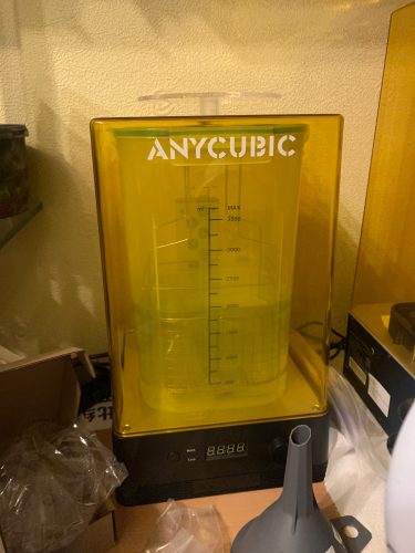 ANYCUBIC Wash & Cure 2.0 For Mars Photon Mono LCD SLA DLP 3D Printer Models UV Rotary Curing Resin Cleaning Machine 2 in 1 photo review
