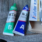 65g Kafuter A+B Metal Repairing Adhesive Super Glue Iron Steel Auto Radiator Water Tank Special leakage Plugging Welding Glue photo review