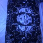 White Black Colorful Sun Moon Mandala Tapestry Wall Hanging Celestial Wall Tapestry Hippie Wall Carpets Dorm Decor Wall Tapestr photo review
