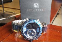 NAVIFORCE Luxury Brand New Watch for Men Stainless Steel Dual Display Quartz Wrist photo review