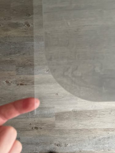 PVC Table Mat Transparent D' Waterproof Tablecloth Oil Tablecloth with Kitchen Pattern Glass Soft Cloth table cover 1.0 mm photo review