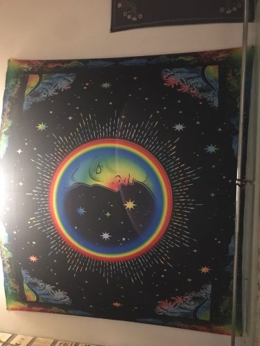 White Black Colorful Sun Moon Mandala Tapestry Wall Hanging Celestial Wall Tapestry Hippie Wall Carpets Dorm Decor Wall Tapestr photo review
