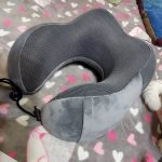 U Shaped Memory Foam Neck Pillows Soft Travel Pillow Neck Cervical Airplane Pillow 30*28*14CM Cervical Travel Healthcare Bedding photo review