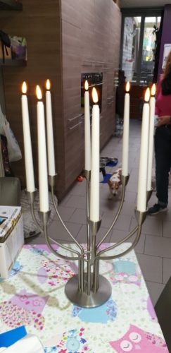 Pack of 12 Yellow Flickering Remote LED Candles,Plastic Flameless Remote photo review