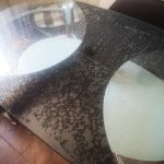 PVC Table Mat Transparent D' Waterproof Tablecloth Oil Tablecloth with Kitchen Pattern Glass Soft Cloth table cover 1.0 mm photo review