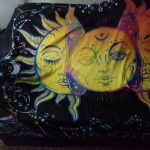 White Black Colorful Sun Moon Mandala Tapestry Wall Hanging Celestial Wall Tapestry Hippie Wall Carpets Dorm Decor Wall Tapestr photo review