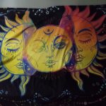 White Black Colorful Sun Moon Mandala Tapestry Wall Hanging Celestial Wall Tapestry Hippie Wall Carpets Dorm Decor Wall Tapestr photo review