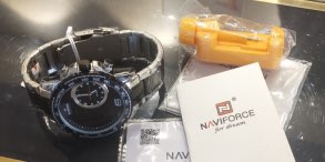 NAVIFORCE Luxury Brand New Watch for Men Stainless Steel Dual Display Quartz Wrist photo review