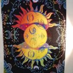 White Black Colorful Sun Moon Mandala Tapestry Wall Hanging Celestial Wall Tapestry Hippie Wall Carpets Dorm Decor Wall Tapestr photo review