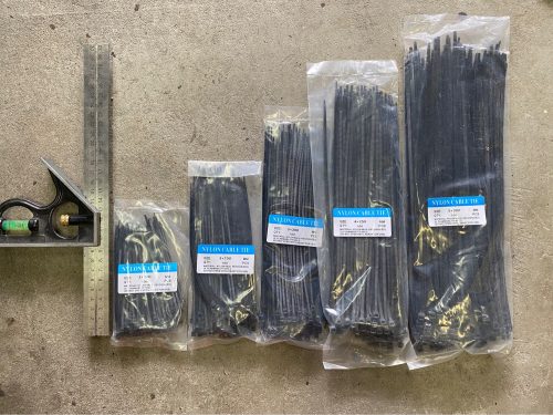 wholesale Nylon Cable Ties 100mm 150mm 200mm 250mm 300mm Black White Self Locking cable Wire Zip Ties photo review