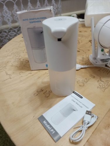 Touchless Automatic Soap Dispenser USB Charging Smart Foam Machine Infrared Sensor Foam Soap Dispenser Hand Sanitizer photo review