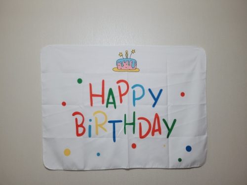 Happy Birthday Background Tapestry Cloth  Kawaii Children's Room Wall Decoration Girls' Dormitory Cartoons Home Party Decor photo review