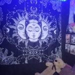 White Black Colorful Sun Moon Mandala Tapestry Wall Hanging Celestial Wall Tapestry Hippie Wall Carpets Dorm Decor Wall Tapestr photo review