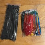 200mm releasable Cable Ties 100pcs Colored Plastics cable ties reusable UL Rohs Approved Loop Wrap Nylon zip ties BundleTies photo review