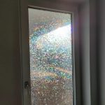 3D Rainbow Effect Window Films Privacy Decorative Film Anti-UV Non-Adhesive Static Cling Glass Sticker for Home Kitchen Office photo review