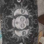 White Black Colorful Sun Moon Mandala Tapestry Wall Hanging Celestial Wall Tapestry Hippie Wall Carpets Dorm Decor Wall Tapestr photo review