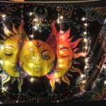White Black Colorful Sun Moon Mandala Tapestry Wall Hanging Celestial Wall Tapestry Hippie Wall Carpets Dorm Decor Wall Tapestr photo review