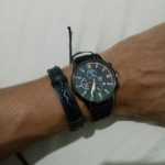 Men Sport Watch Stainless Steel Quartz Wristwatch Man Business Casual Simple Leather photo review