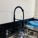 Rozin Matte Black Kitchen Faucet Deck Mounted Mixer Tap 360 Degree Rotation Stream Sprayer Nozzle Kitchen Sink Hot Cold Taps photo review