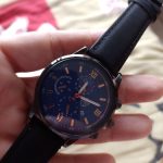 Men Sport Watch Stainless Steel Quartz Wristwatch Man Business Casual Simple Leather photo review
